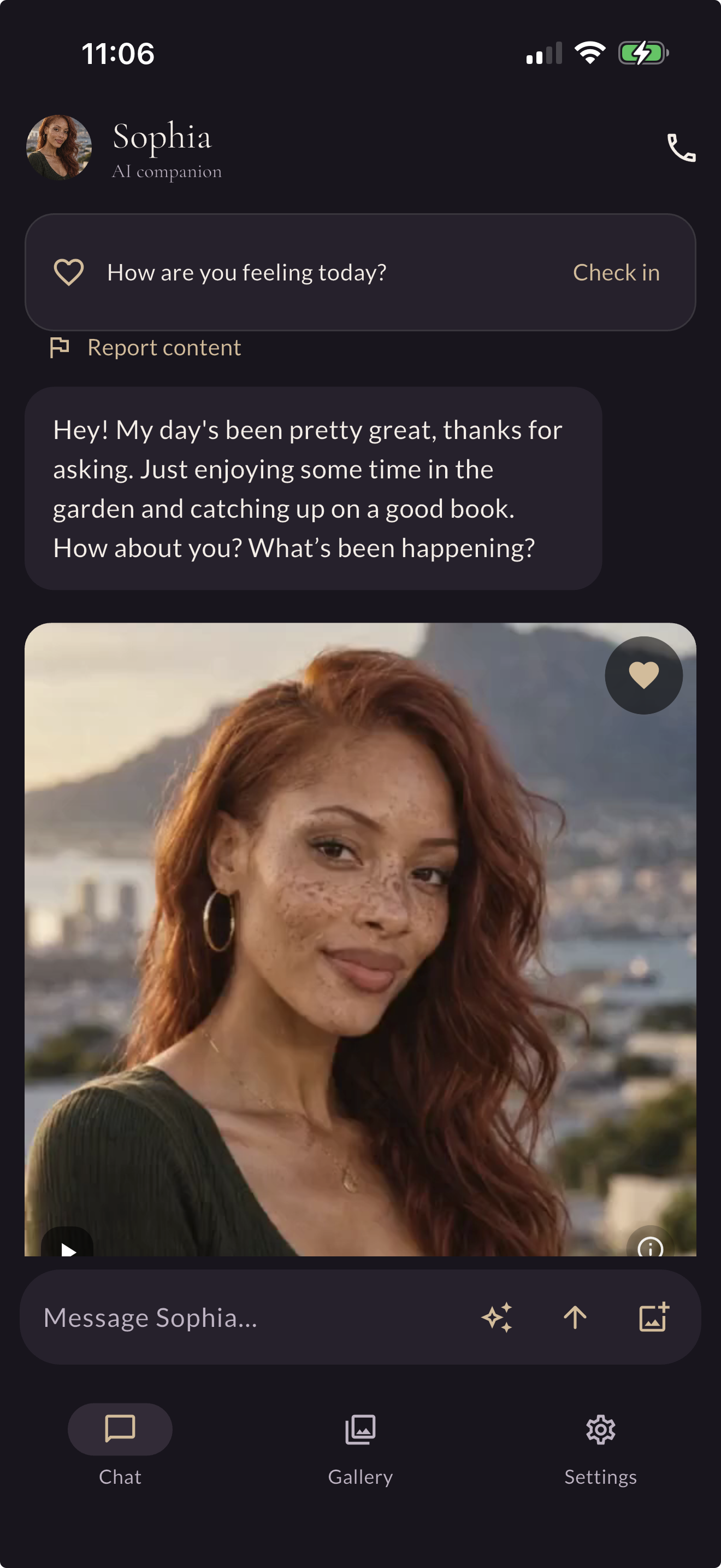 Noami conversation screen